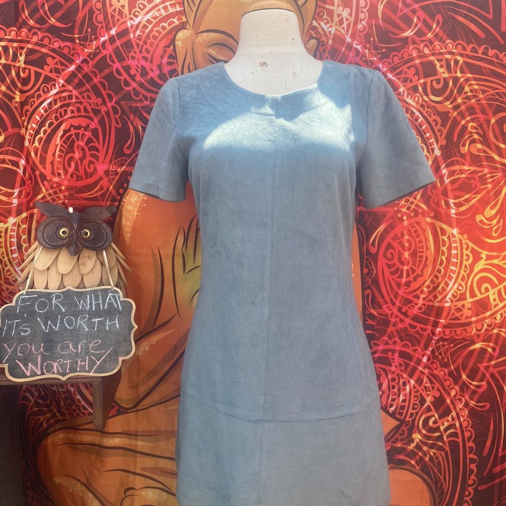 Design Lab Lord & Taylor Faux Suede Tunic Dress – Size M